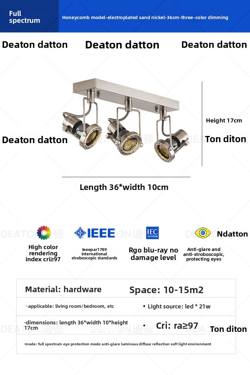 Ceiling-mounted spotlights