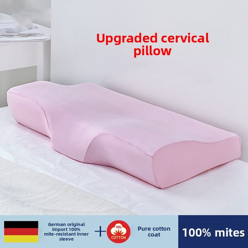 Neck protection and sleep aid latex pillow