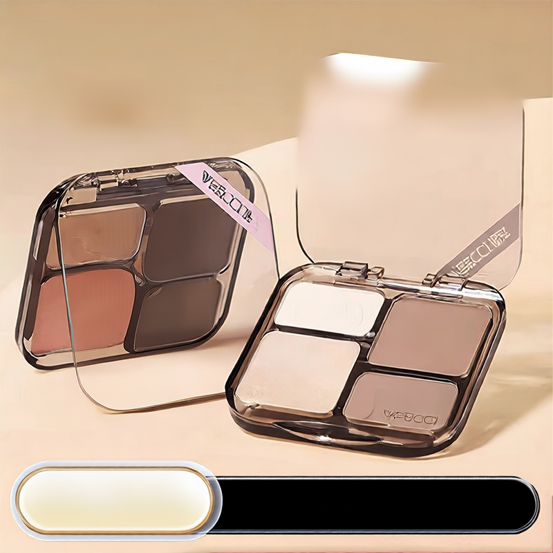 Four-color high-gloss contouring integrated comprehensive panel