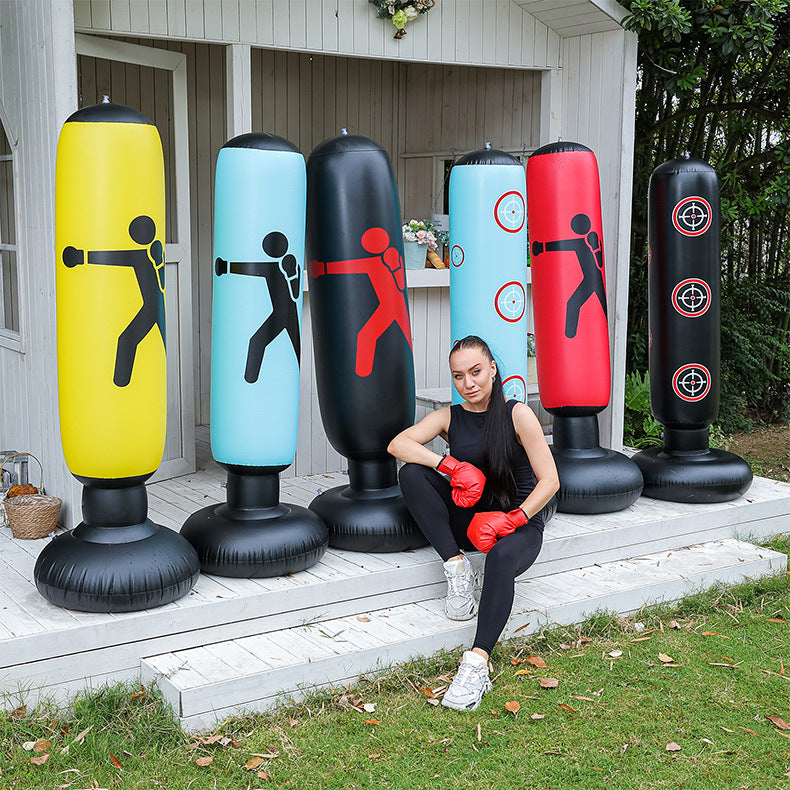 Inflatable fitness boxing pillar 1.6 meters high