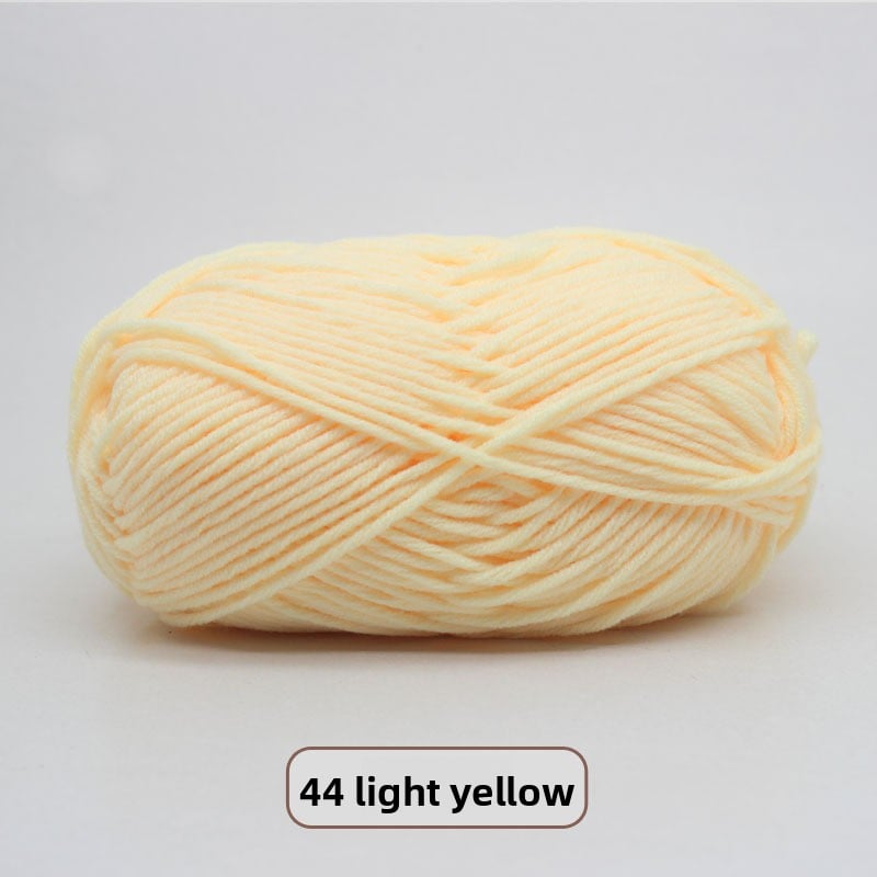 Five-Strand Milk Cotton Yarn for Knitting and DIY Crafts