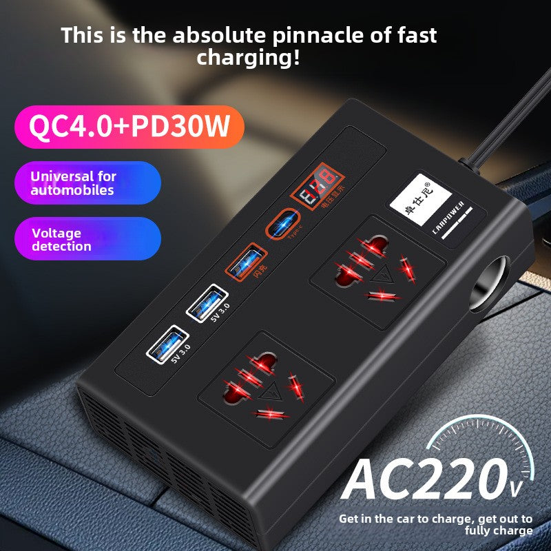 High-Power Car Inverter 12V/24V to 220V