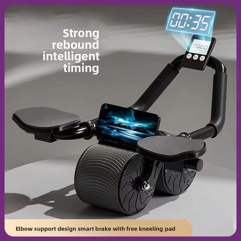 Automatic rebound multi-functional abdominal roller