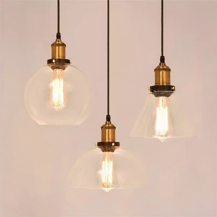 Creative retro glass chandelier