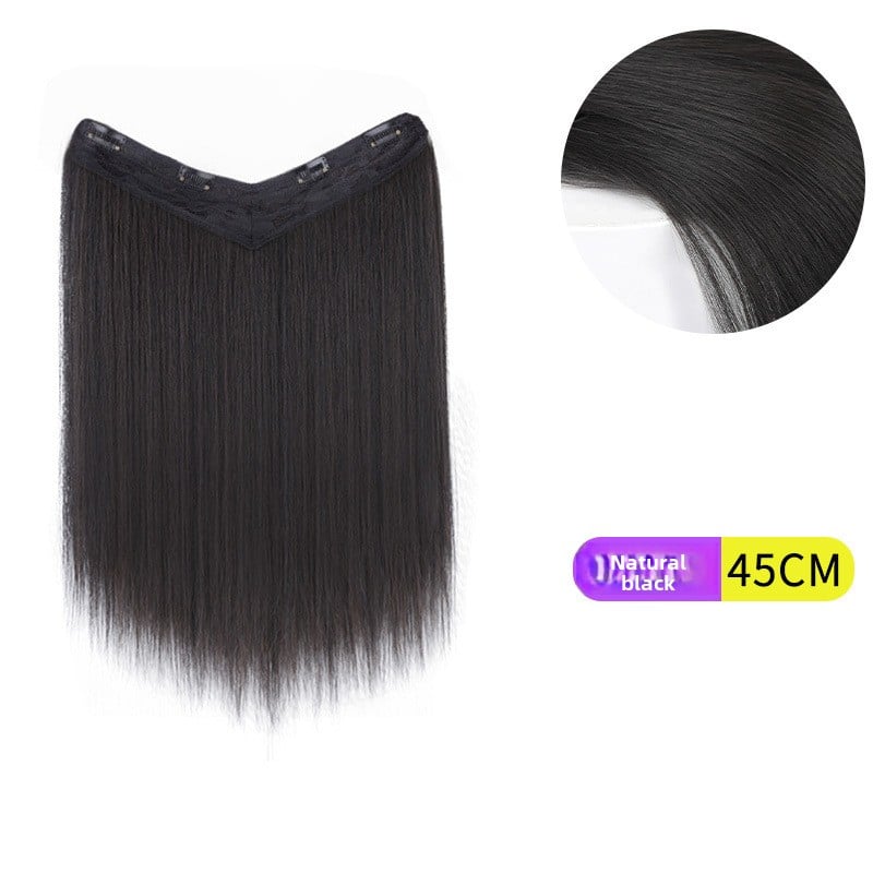 V-Shaped Fluffy Synthetic Hair Wig ? Straight/Curly (50cm/60cm)