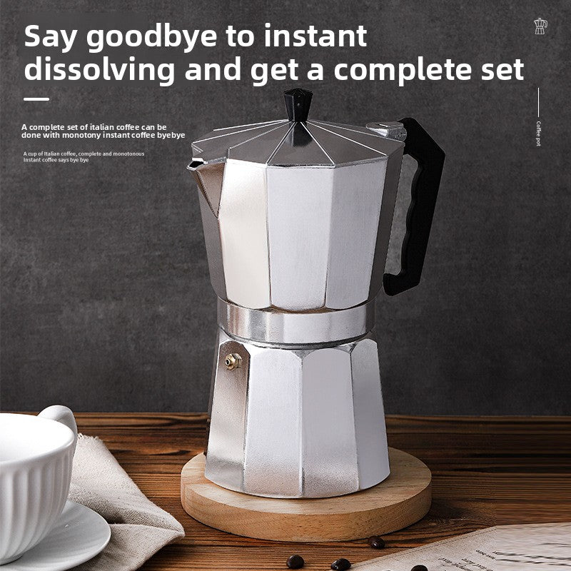 Italian aluminum octagonal pot coffee cup wholesale