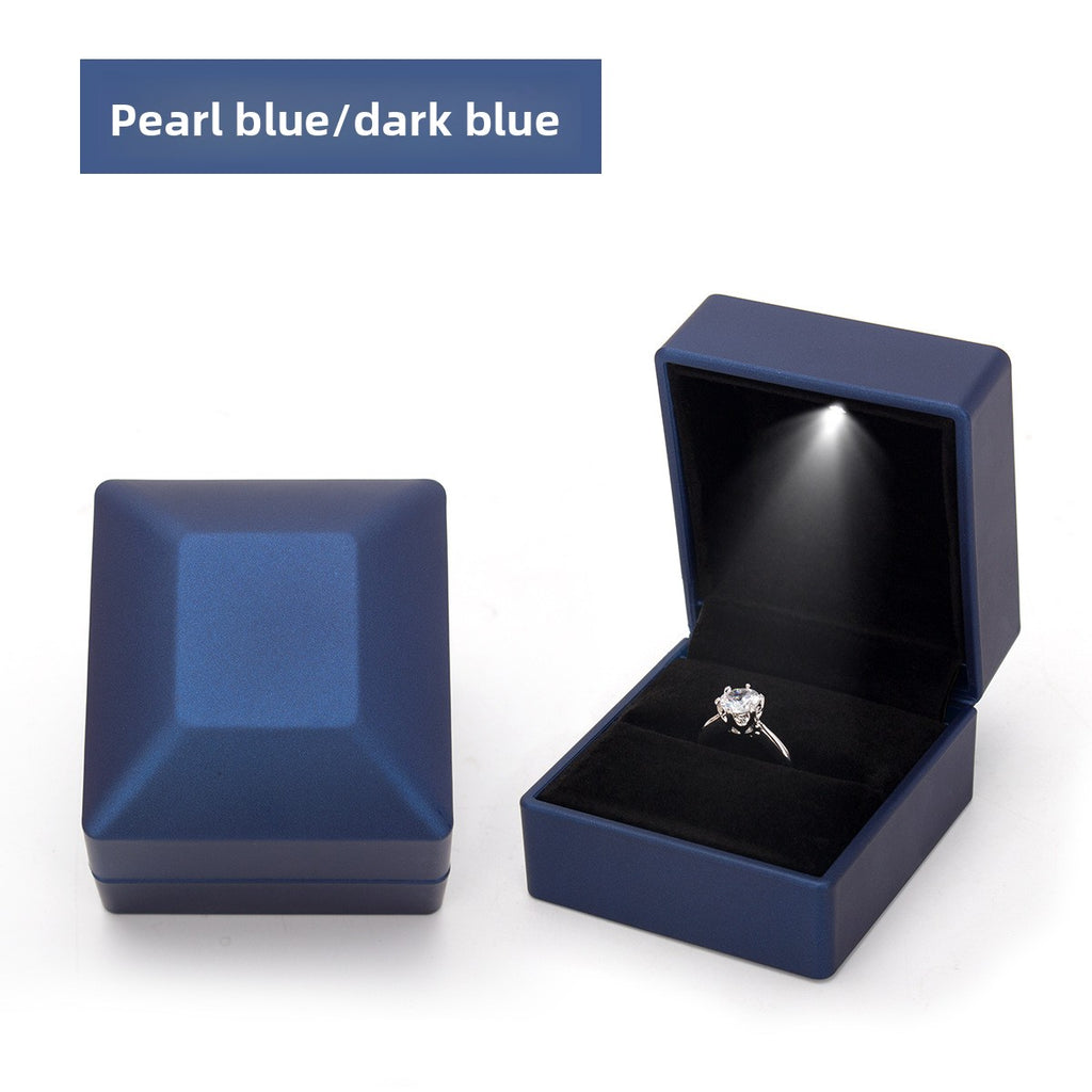Led Light Jewelry Box Spray Paint High-End Jewelry Bracelet Box Ring Box Necklace Box Bracelet Jewelry Box