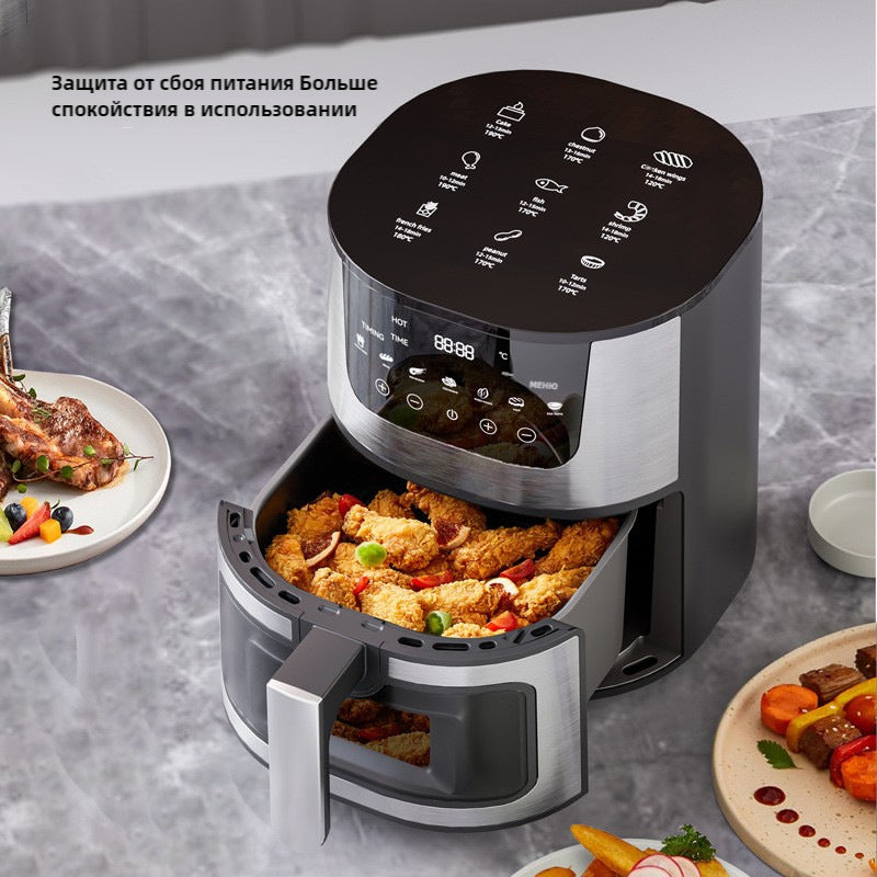 Large Capacity Intelligent Visual Air Fryer