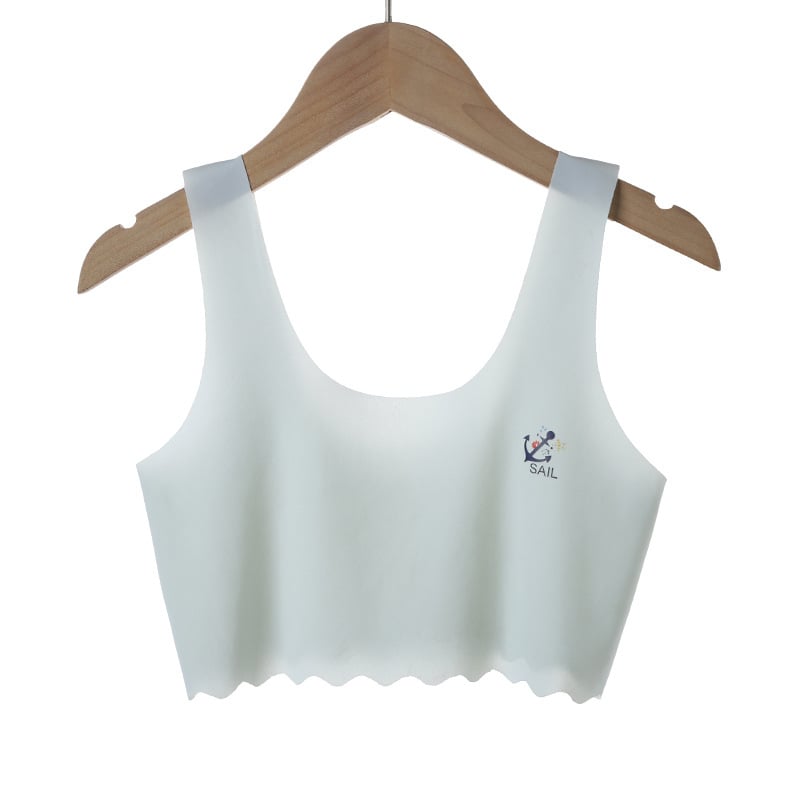 Traceless girls' underwear bra
