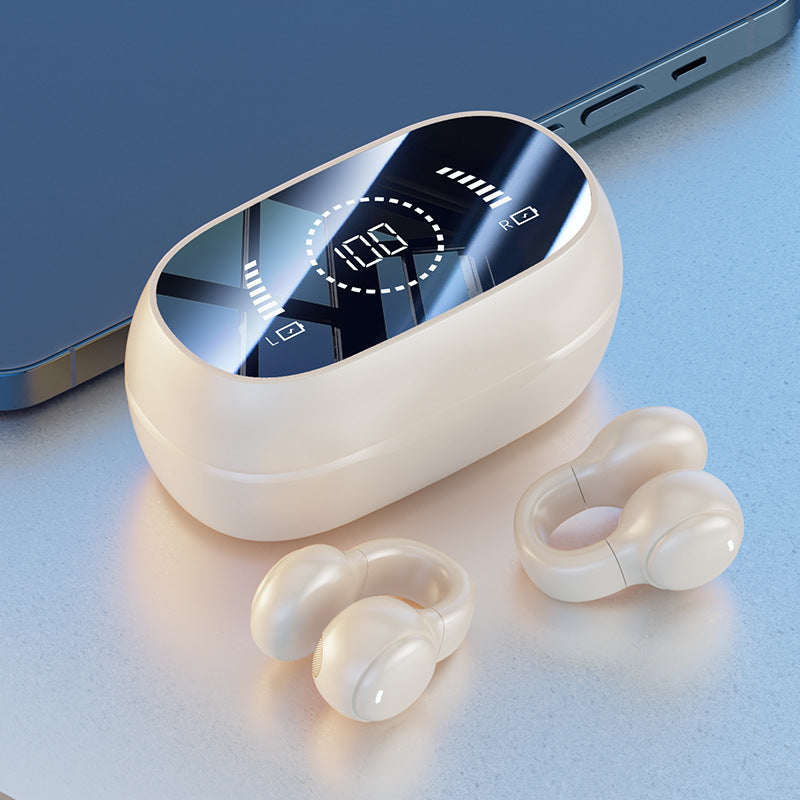 Ear clip type bone conduction Bluetooth headphones