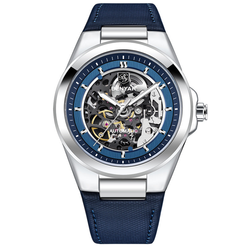 Benyar Automatic Skeleton Dial Men's Watch