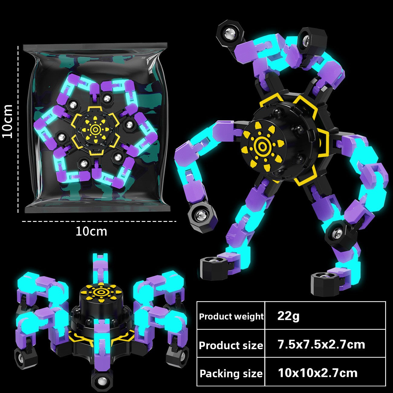 Flexible and Luminescent Gyroscope