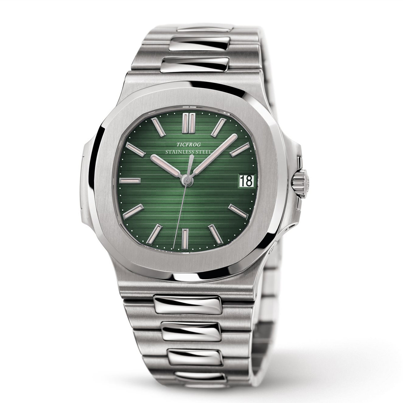 All-steel men's Nautilus watch