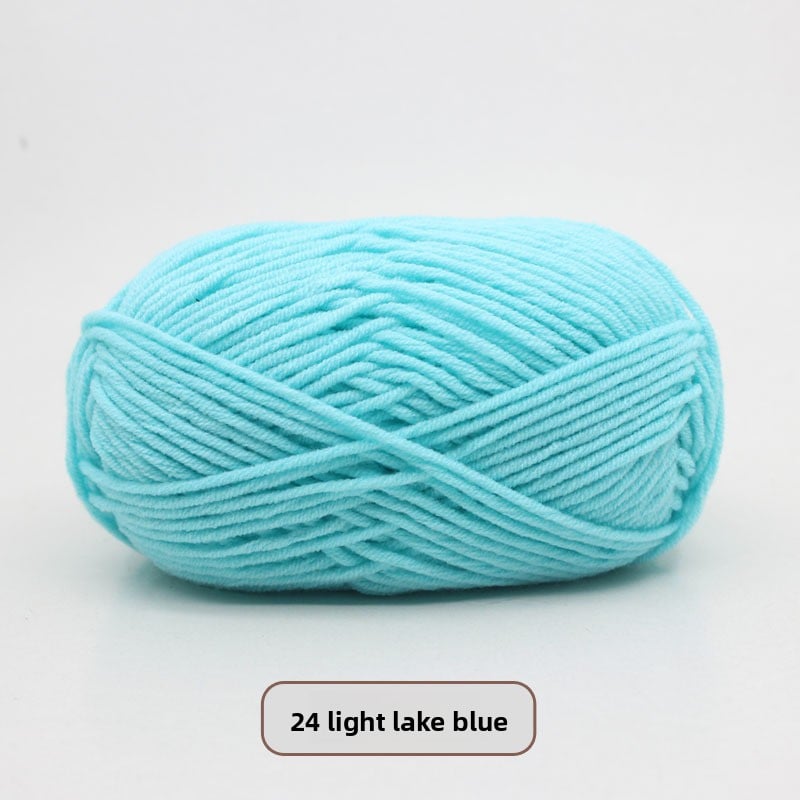 Five-Strand Milk Cotton Yarn for Knitting and DIY Crafts