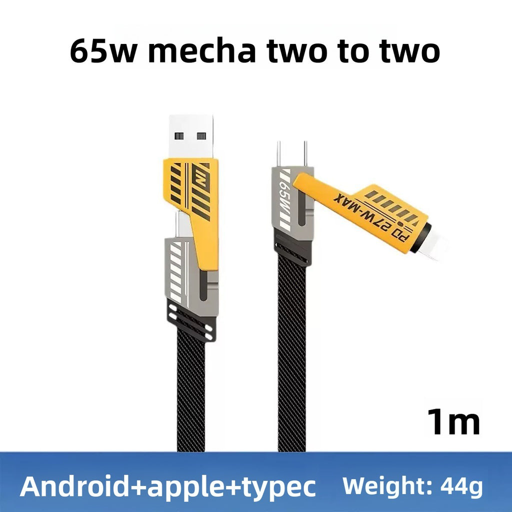 Mecha Style Dual USB + Dual Type-C Charger
