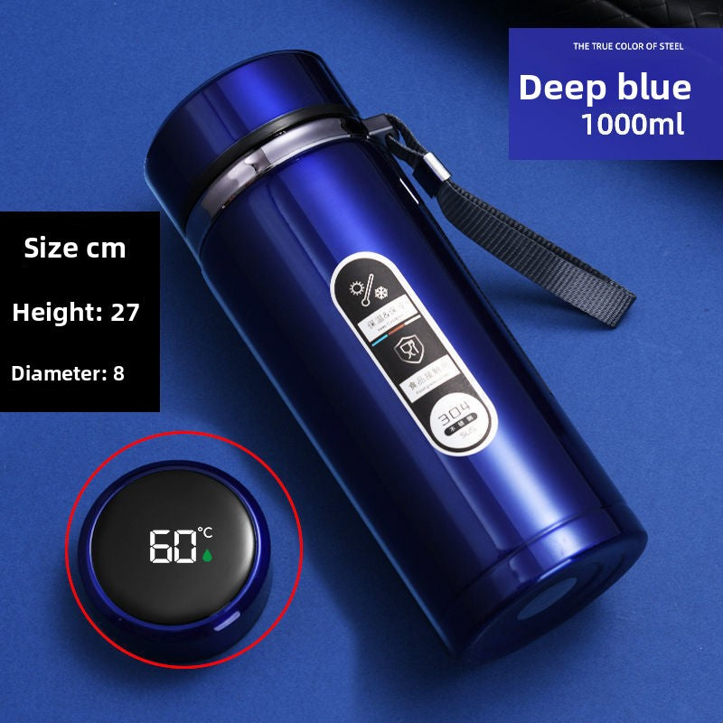 Car-mounted stainless steel insulated cup with large capacity