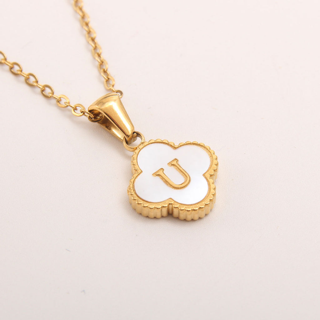 Gold-Plated Letter Necklace