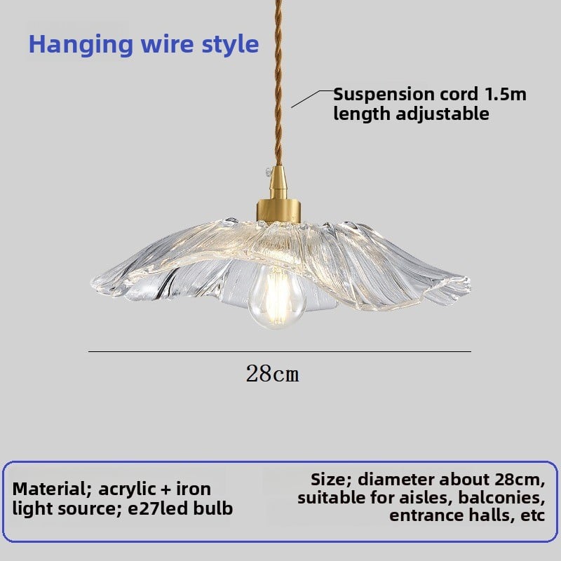 Lotus leaf led aisle light