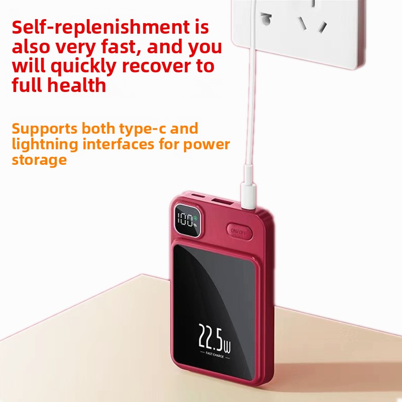 10000mAh Magnetic Wireless Power Bank with 22.5W Fast Charging