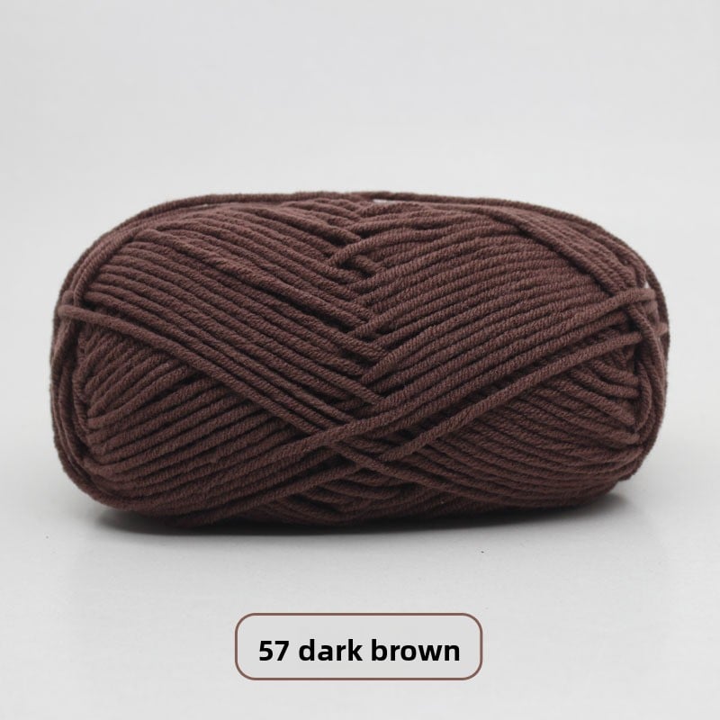 Five-Strand Milk Cotton Yarn for Knitting and DIY Crafts