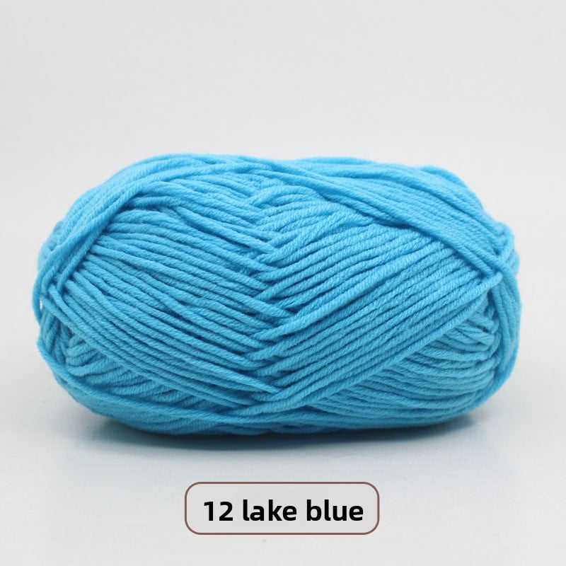 Five-Strand Milk Cotton Yarn for Knitting and DIY Crafts