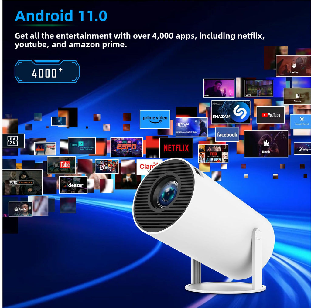 HY300 Android 4K Wireless Portable Projector