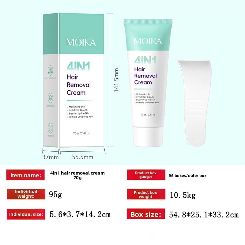 Body depilation cream 4-in-1