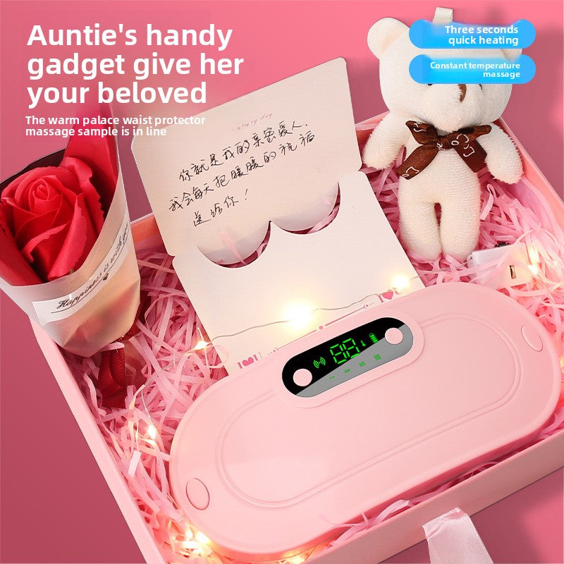 Massage warm uterus with vibration hot compress Abdominal massage device