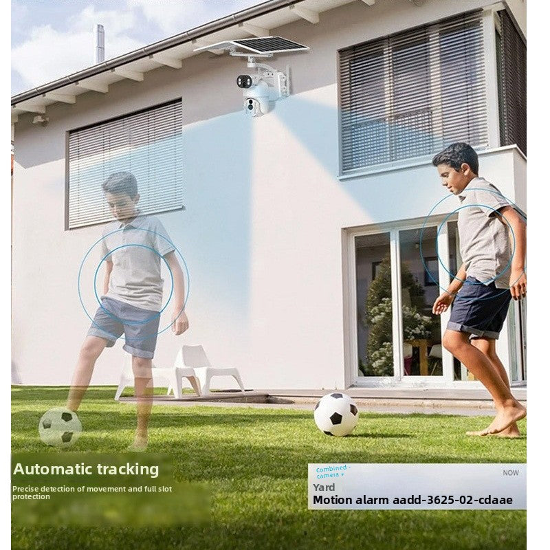 Dual Lens Solar Surveillance Camera