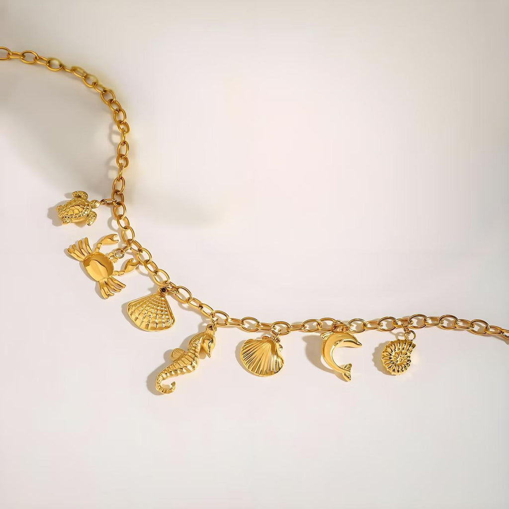 Gold Animal Pendant Necklace