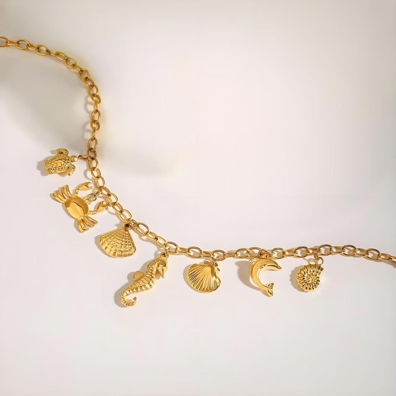 Gold Animal Pendant Necklace