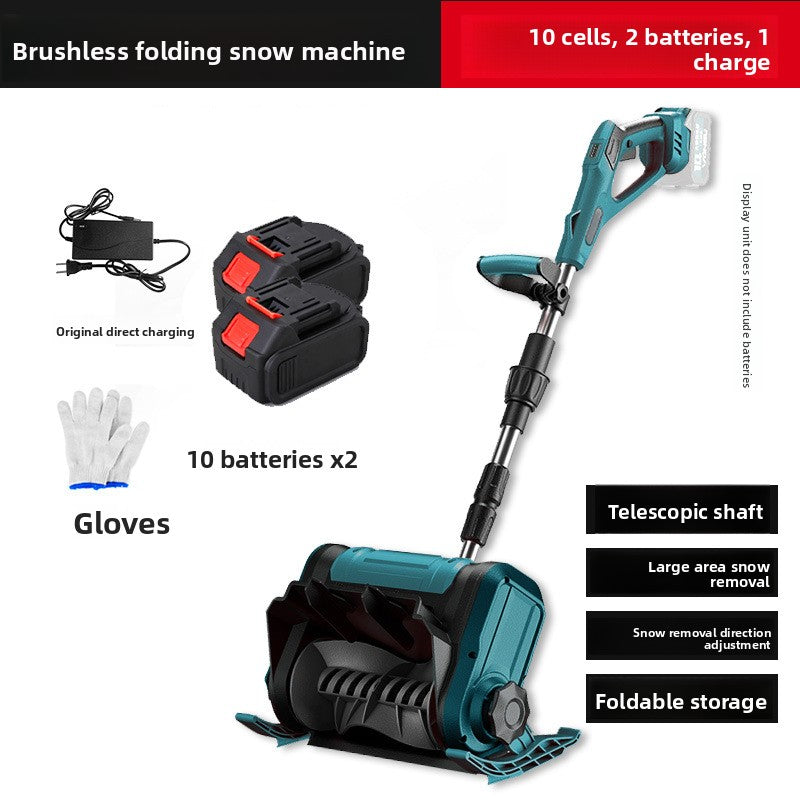 Electric snowplows and snow removal machines