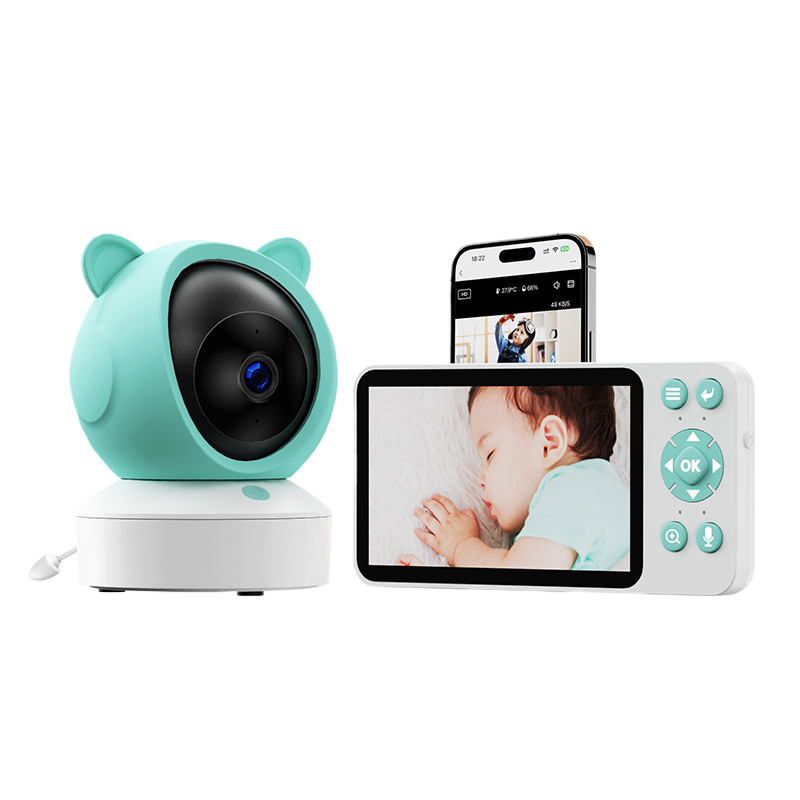 Graffiti WiFi Wireless Remote Video Baby Monitor with Screen Mobile Tracking Cry Alarm Baby Monitor