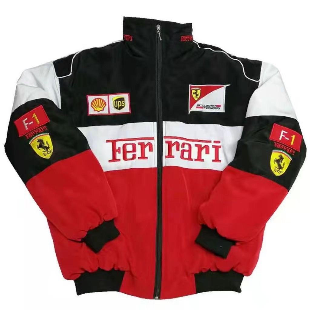 Embroidered racing jacket