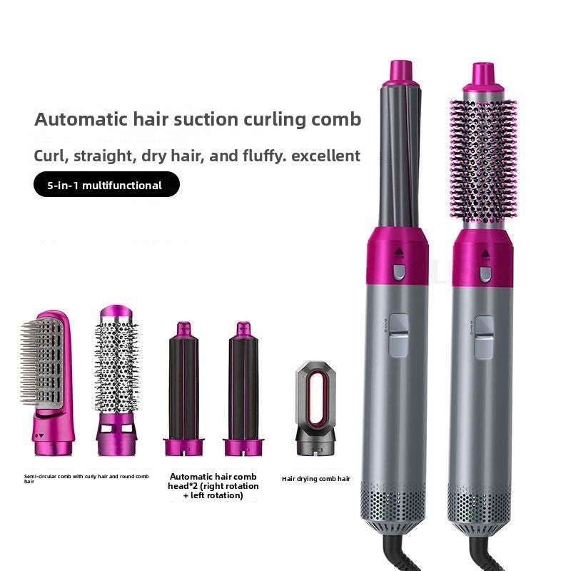 Five-in-one curling iron can be used for both curling and straightening