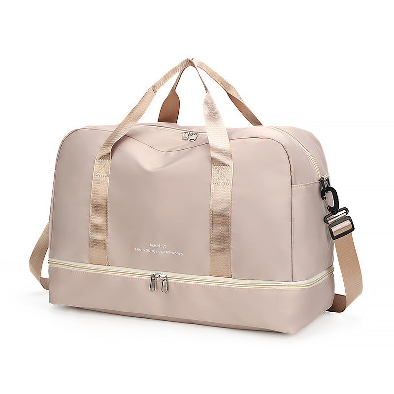 Large Waterproof Travel Tote ? Unisex Carry-On Bag for Short Trips