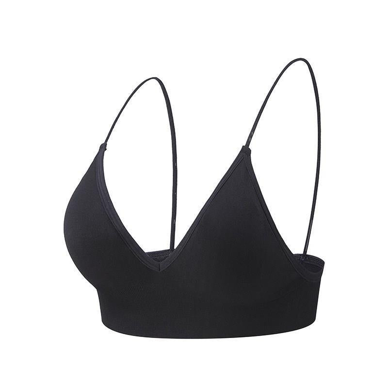 Women's Deep V Triangle Cup Wirefree Bra.