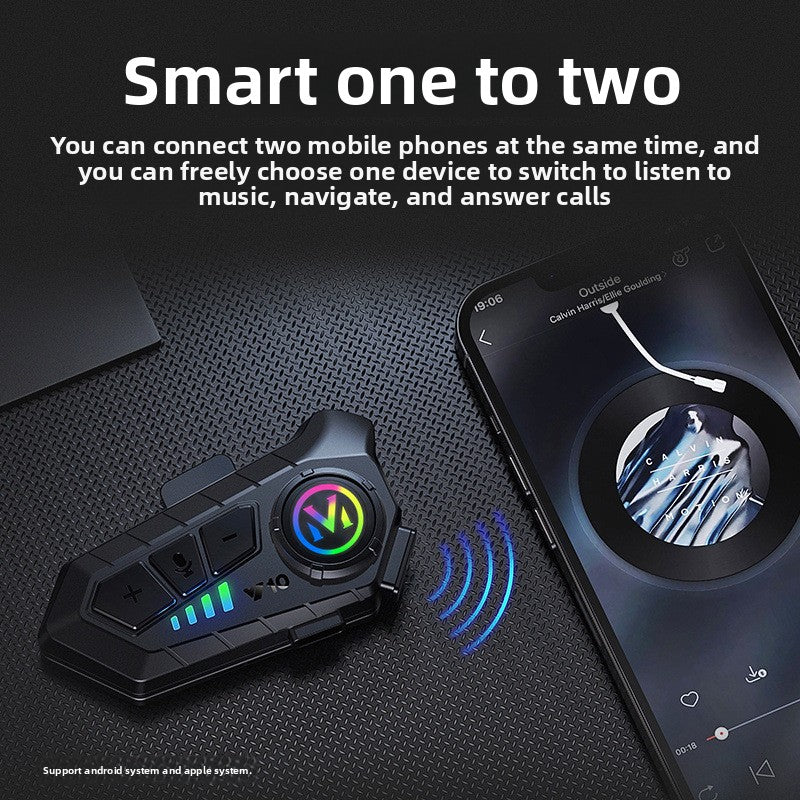 Helmet Bluetooth headphones