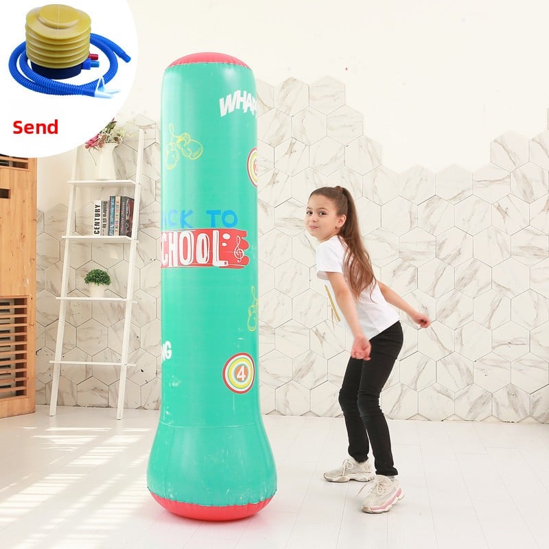 Inflatable fitness boxing column untoppleable figure