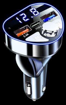 Car Charger with Bluetooth Player and Fast Charging