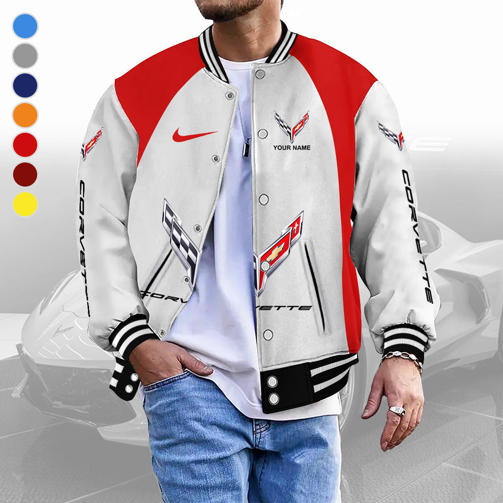 Standing collar baseball jacket