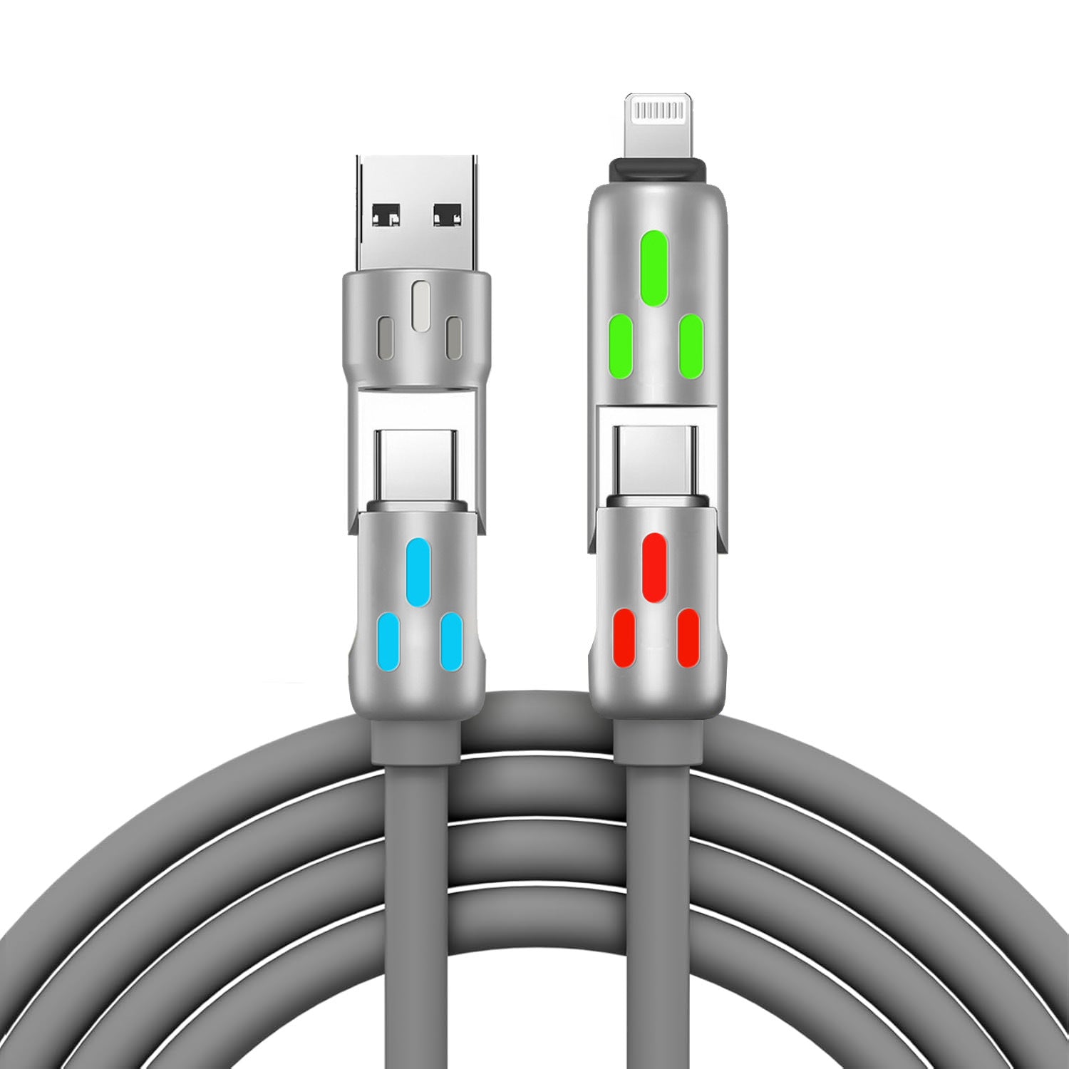 Four-in-One Super Fast Charging Data Cable