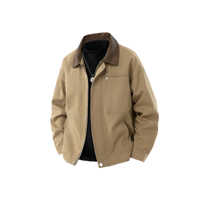 Loose and versatile button-down jacket