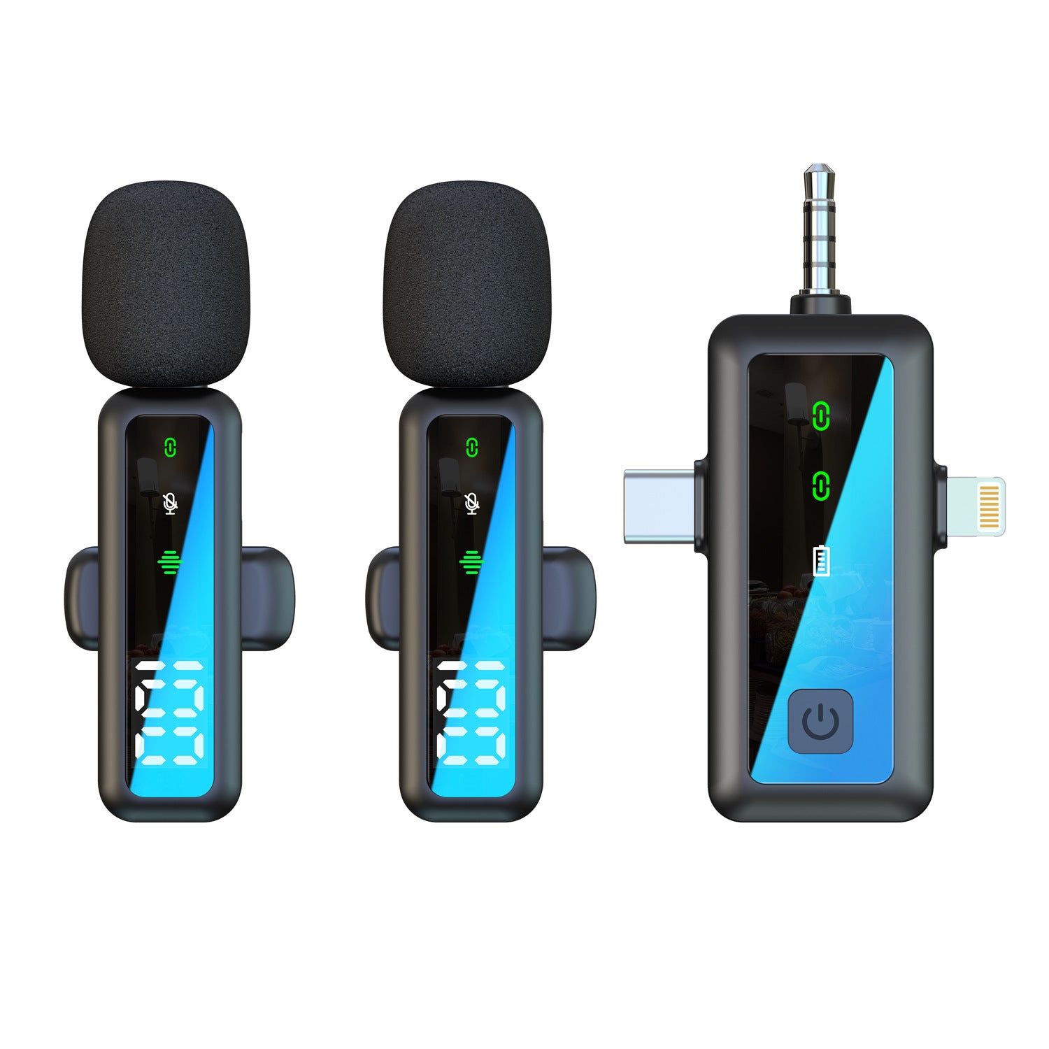 Wireless lapel microphone