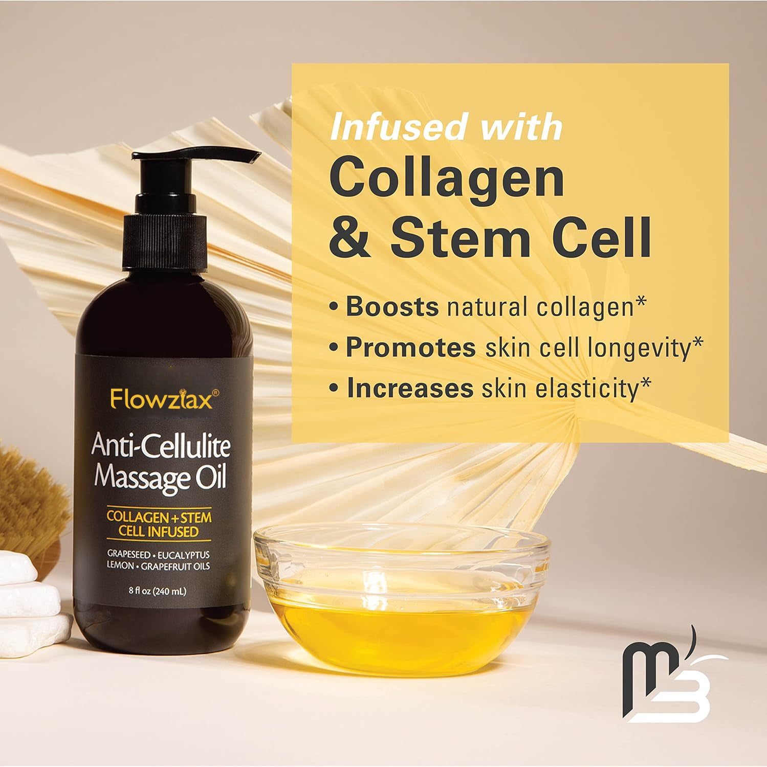 Soothing Skin Firming Body Massage Oil with Natural Extracts