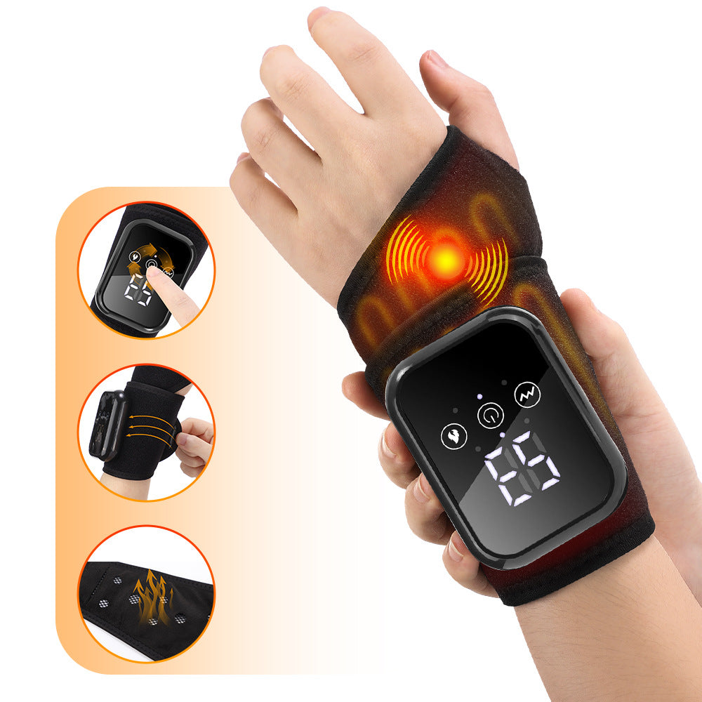Electric heating wrist guard