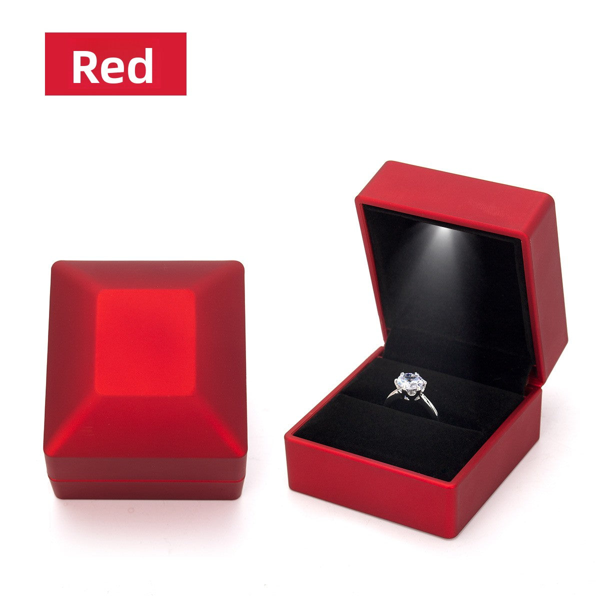 Led Light Jewelry Box Spray Paint High-End Jewelry Bracelet Box Ring Box Necklace Box Bracelet Jewelry Box