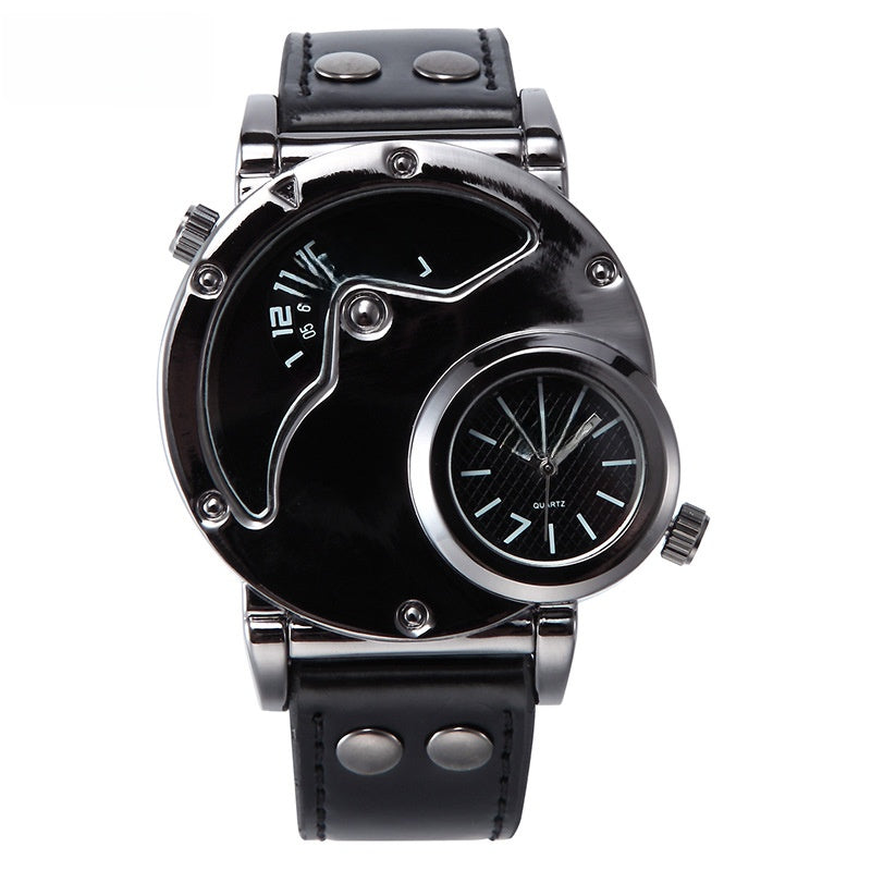 Fashion Men's Dual Time Zone Quartz Watch