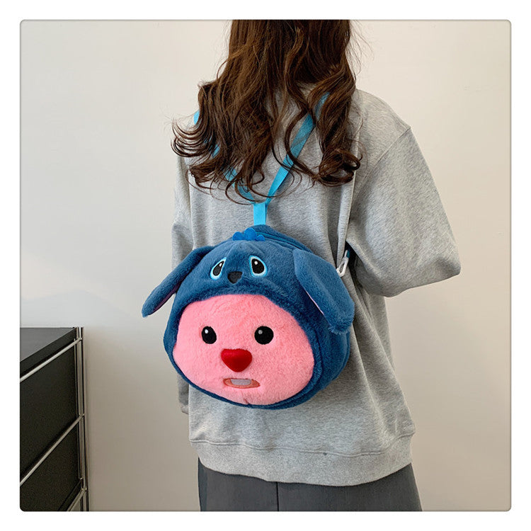 Cartoon Cute Bag Girl Plush Handheld Shoulder Bag