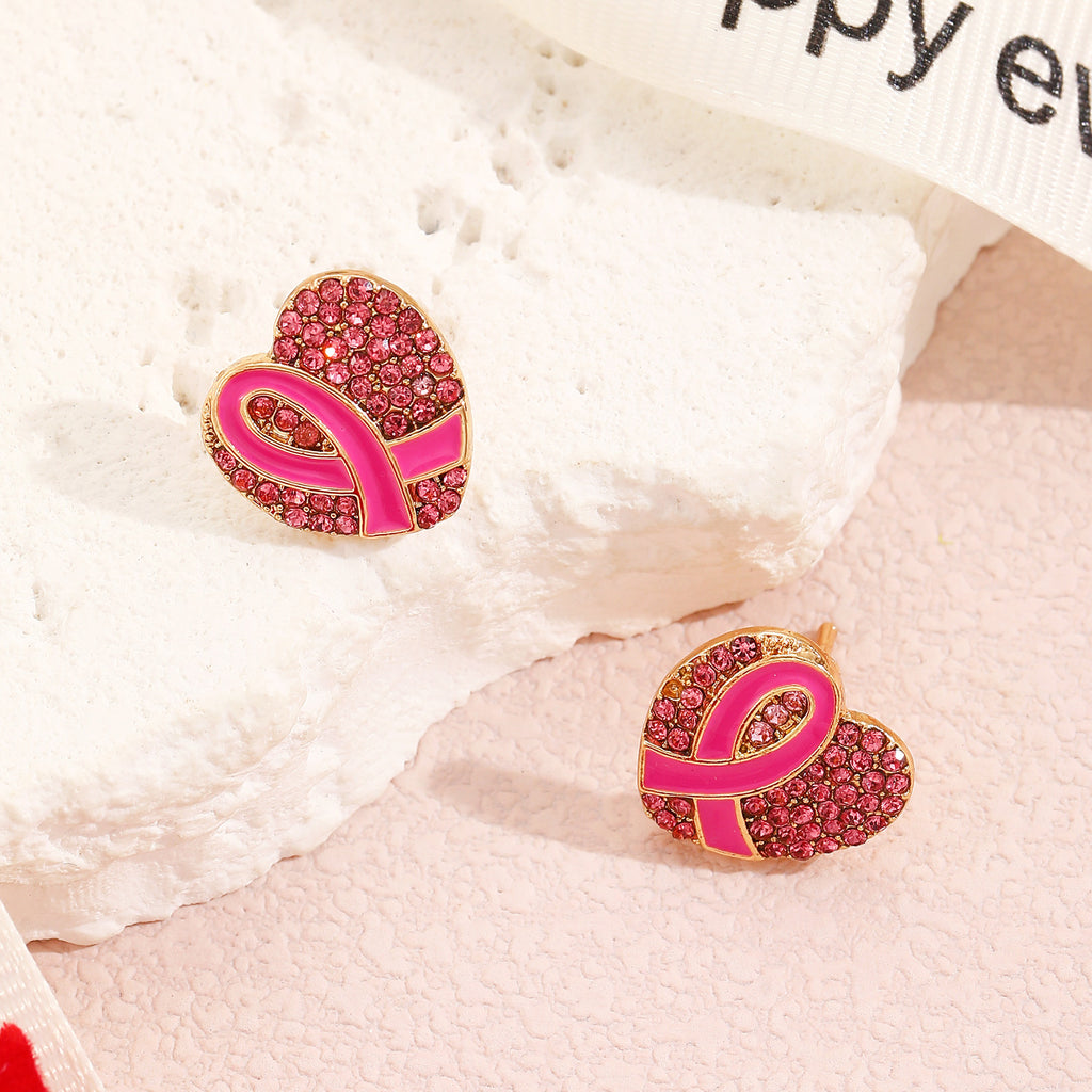 Breast cancer awareness necklace